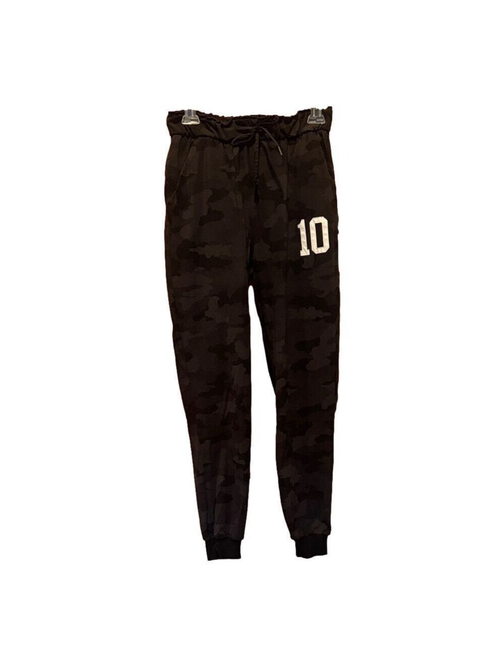 Lululemon Stretch High-Rise Jogger in Heritage 365 Camo Deep Coal with #10 Patch